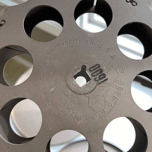 Vintage Bell & Howell 1600 16mm Film Reel & Canister - Industrial Chic Decor - Picture 10 of 12